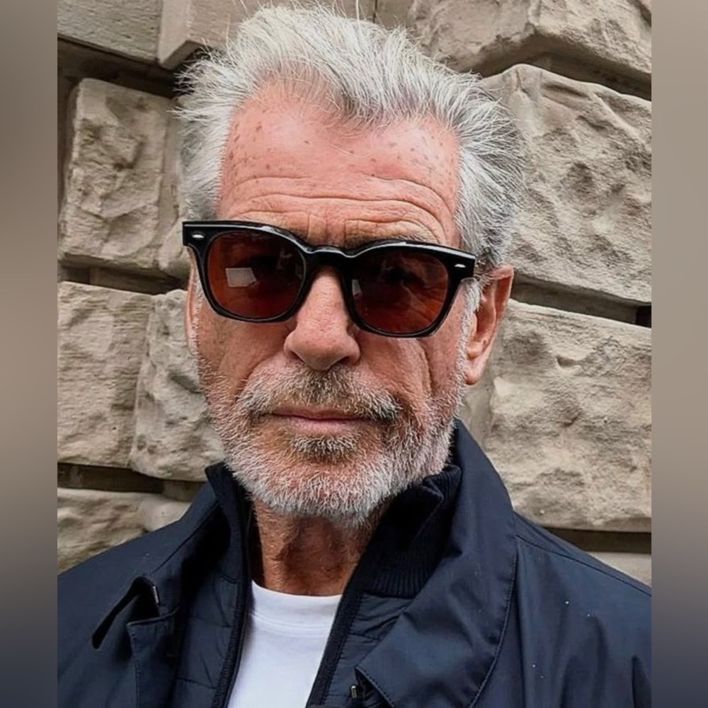 OLIVER PEOPLES MERCEAUX BLACK/PERSIMMON SUNGLASSES